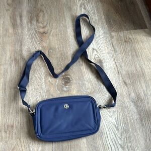 Blue nylon bag